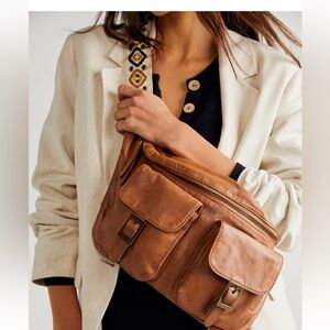 Free People Greenwich Oversized Sling bag Leather